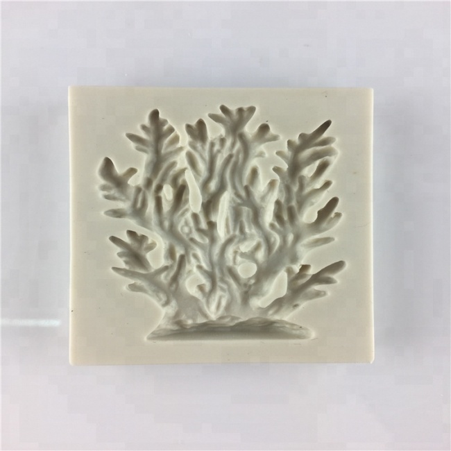 Оптовая продажа силиконовых коралловых форм для украшения торта с помадкой из морских растений