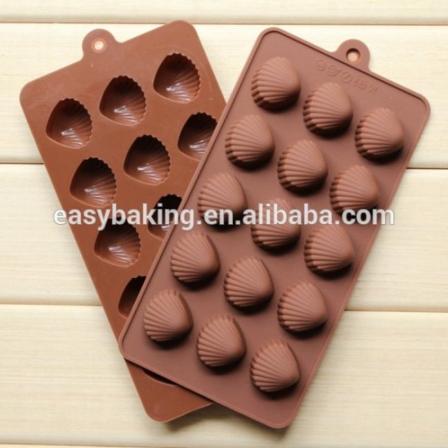 Offre spéciale coquilles créatives moule à chocolat en silicone moule à cupcake 3d