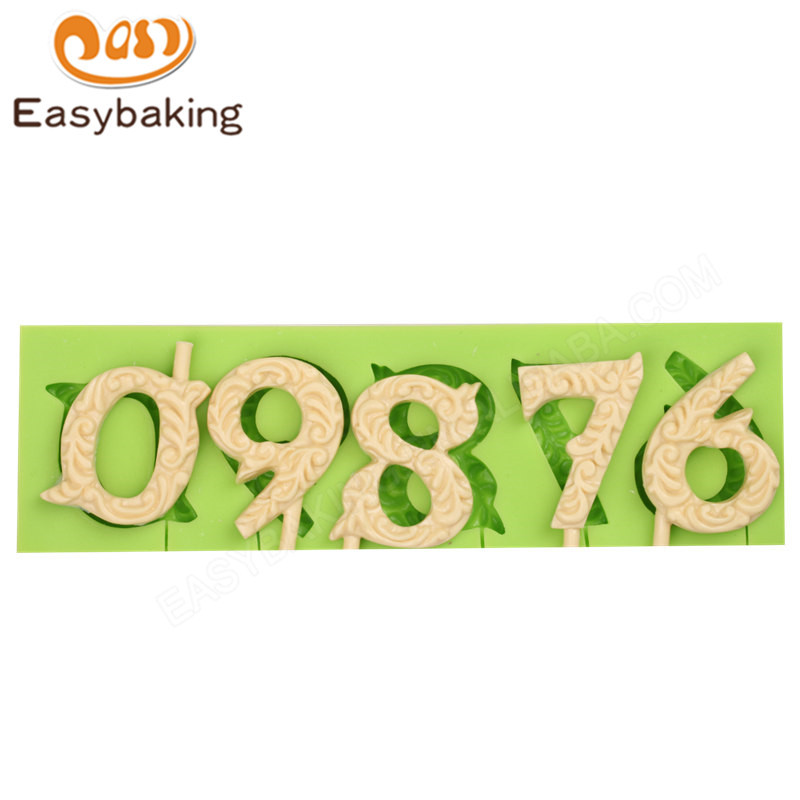 Number  BakeWare Fondant Mold 3d Silicone Mould