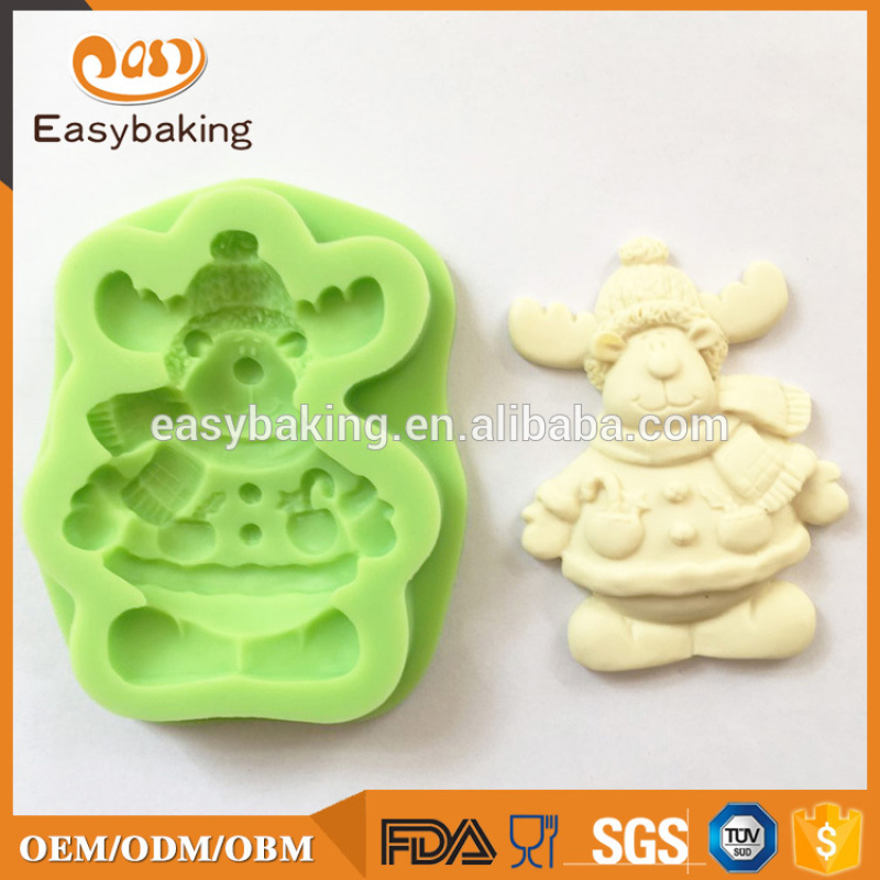 NEW Cutely Santa Claus Christmas Fabulous Merry Xmas Silicone Mould
