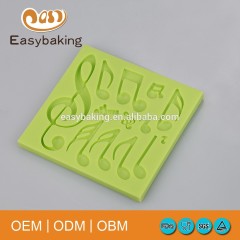 DIY polymer clay multi note shape silicone cake decoration mould