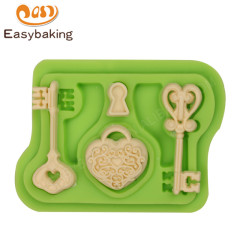 3d ключевые силиконовые формы для обледенения торта из помадки для украшения из помадки