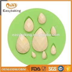 Molde de pastel de fondant de silicona con forma de perla de diferentes tamaños de alta calidad para el hogar o la fiesta