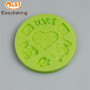 3D LOVE love teddy bear shape fondant cake silicone mold used for decoration
