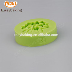 Latest design food grade non stick 59*16mm flower shaped cookies molds