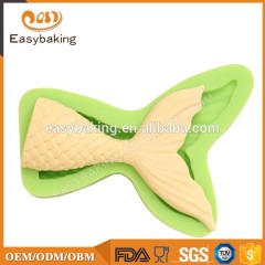 Привлекательная силиконовая форма для помадки русалки для украшения торта