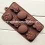 Easter theme Bunny Eggs Shaped Silicone Chocolate Mold
