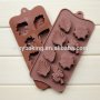 Accessoires de bonbons en silicone souple joli moule à chocolat en forme de feuilles