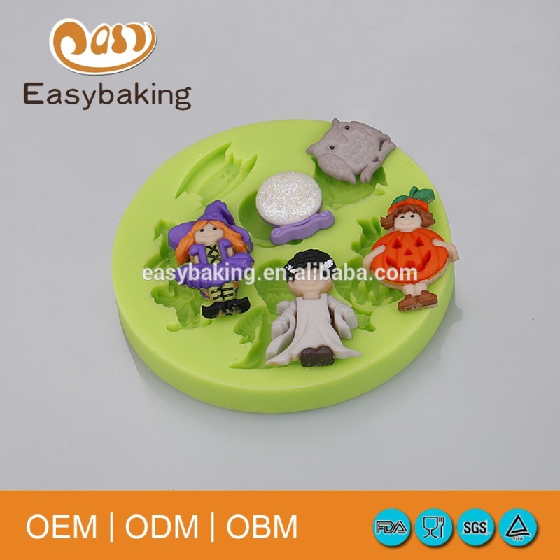 Hot selling Halloween Theme Silicone Fondant Mould Cake Tools