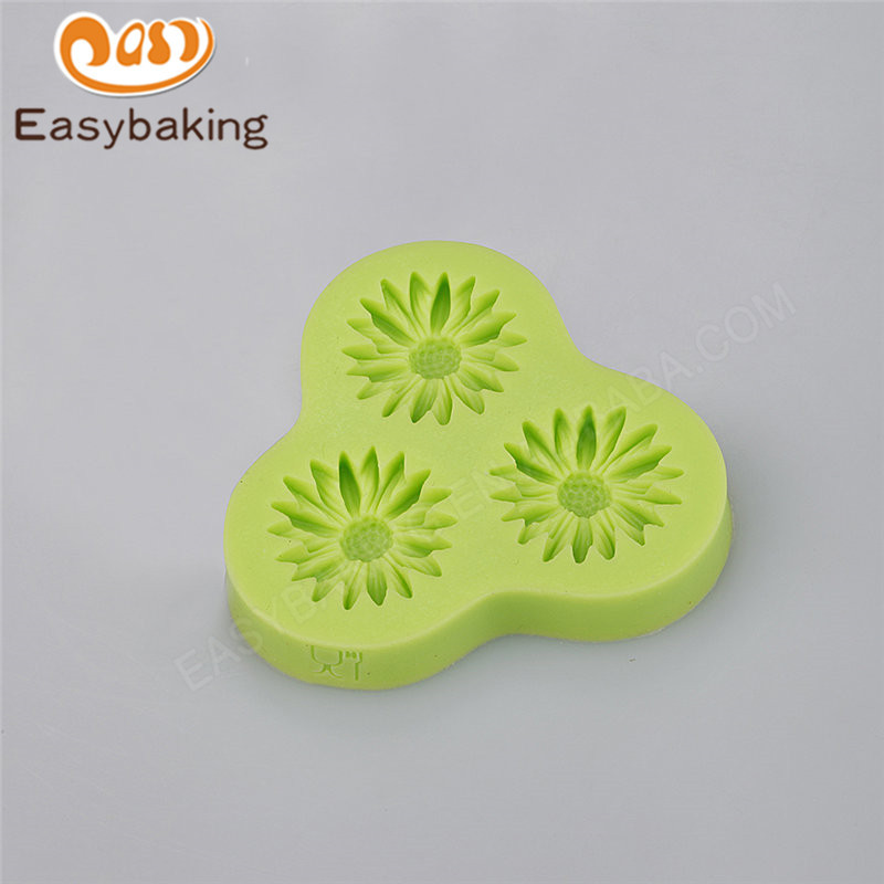 Hot product daisy flower silicone fondant decoration mold cake tools
