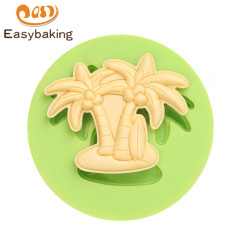 Кокосовая пальма 3d силиконовые формы для помадной глазури