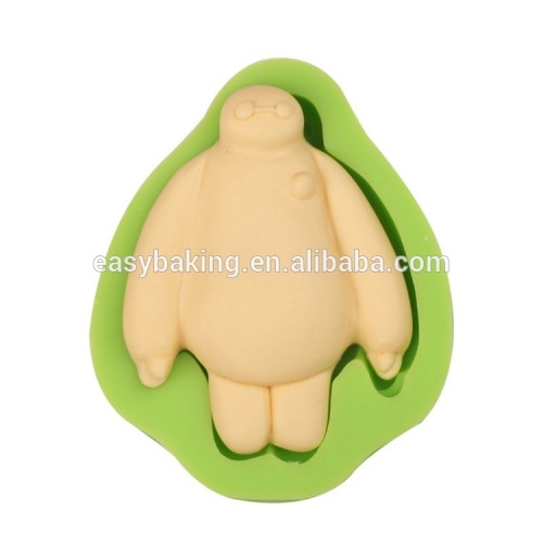 Hot-selling superhero series Baymax shape silicone soap molds