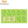 Molde para decorar fondant con números arábigos