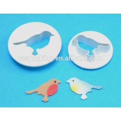 Lovely 2 Pack Mini Bird Fondant Plastic Cookie Cutter Set