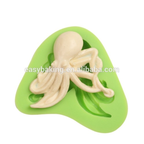 2017 fashion ocean series octopus silicone fondant cake mold soap molds