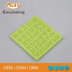 Food-contact Safe Numbers and Alphabets Silicone Molds