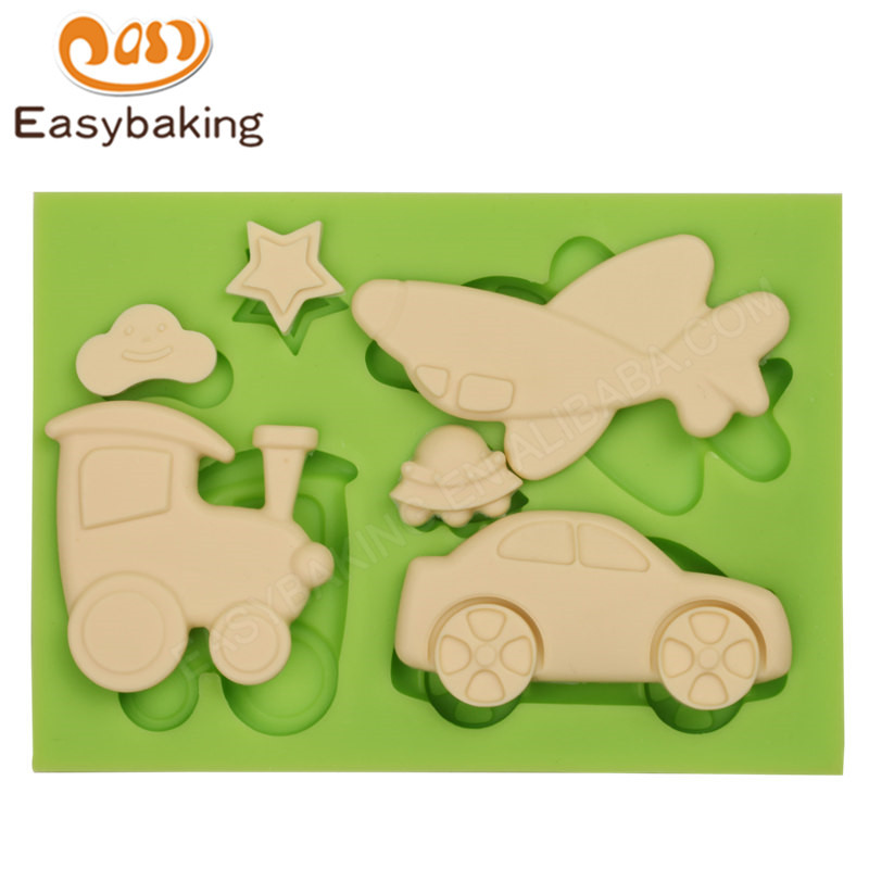 Airplanes Shape 3d silicone fondant icing molds for fondant mould