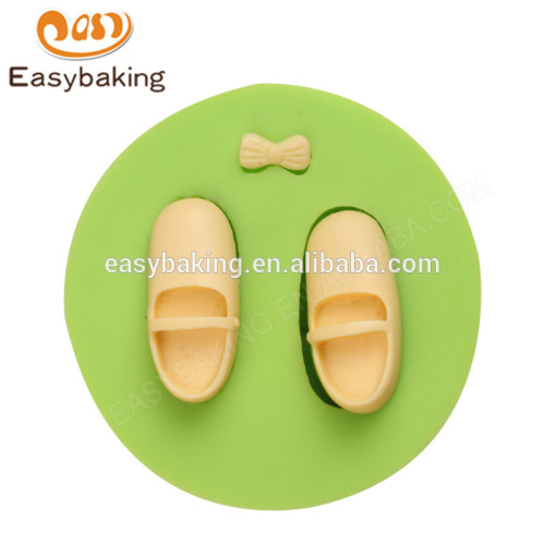 Wholesale handmade creative eco-friendly baby shoes & bow silicone mould