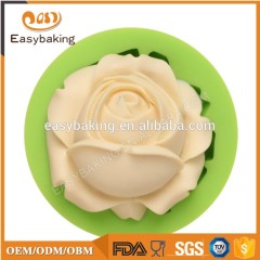 Moule en silicone pour gâteau au chocolat fondant bougie en forme de rose