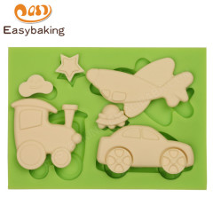 Herramientas de decoración para hornear pasteles con forma de coche personalizada en 3d