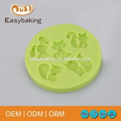 Kaninchen Tanuki Eichhörnchen Kuchen Dekoration Silikonformen für Polymer Clay