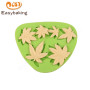 3D maple leaves fondant silicone mold cake silicone fondant mold