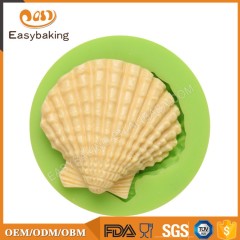 2017 Artículo promocional Molde de silicona Sea Shell para pasta de azúcar