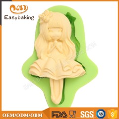 Силиконовые формы для детского торта в форме милой маленькой девочки