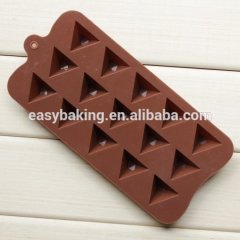 Moule en silicone pyramide triangulaire à 15 cavités pour bonbons au chocolat Ice Cube