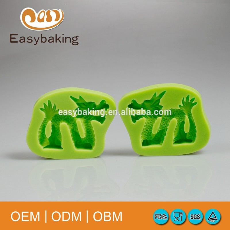 Factory Direct Supply Cake Decorating 3D Dragon Silicone Molds