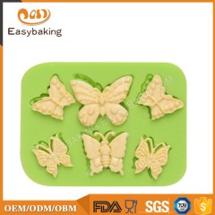 Descuento productos al por mayor 3D caramelo molde de silicona mariposa
