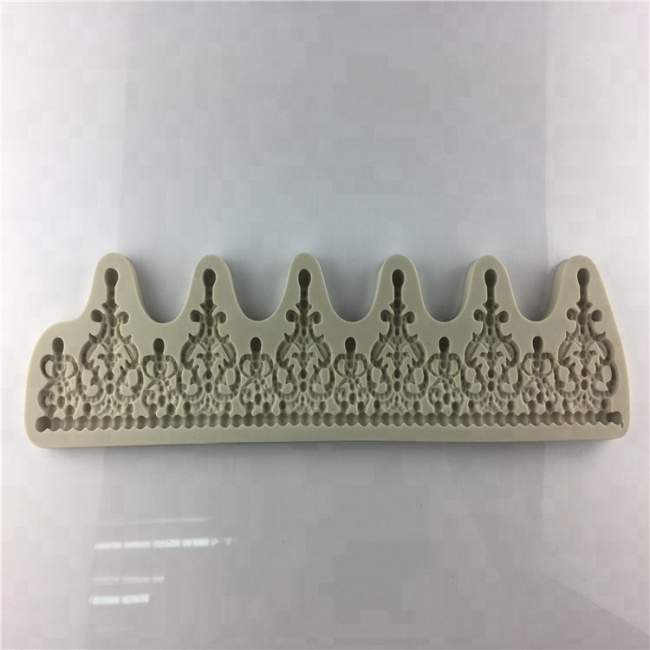 Molde de silicona para decoración de tooper de pastel de corona de princesa larga