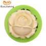Herramientas de decoración de pasteles con forma de rosa 3D, molde para hornear, molde de silicona para fondant