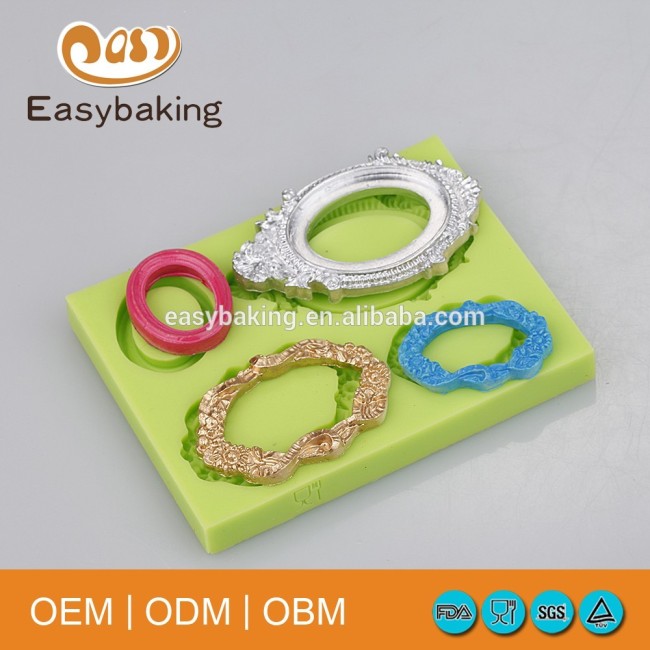 Разнообразие стилей винтажная фоторамка силиконовые формы для браслетов для украшения торта ручной работы