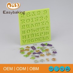 Горячая продажа с низким MOQ Custom силиконовые формы буквы алфавита