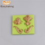 Food grade and eco-friendly baroque artist silicone fondant molds cake baking tools