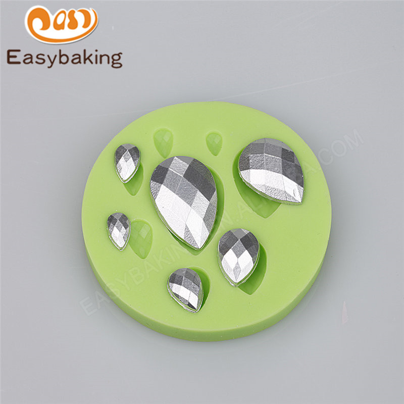 Multi-size diamond shape silicone fondant chocolate cake decoration mould