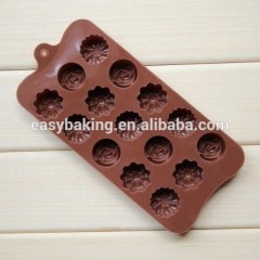 2016 Moldes de silicona para chocolates personalizados de venta caliente