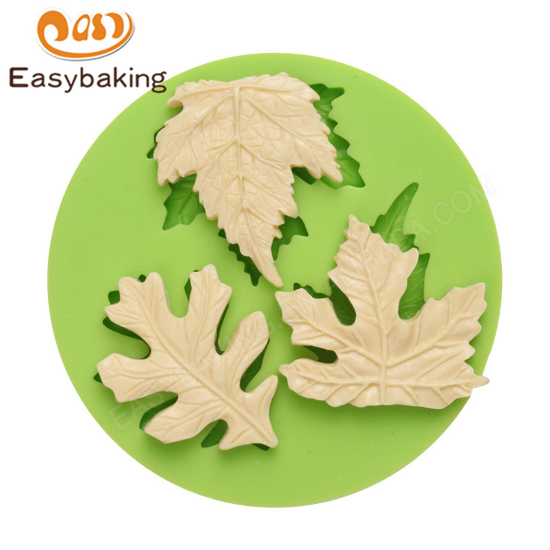 Maple Leaves Silicone Cupcake  fondant mould