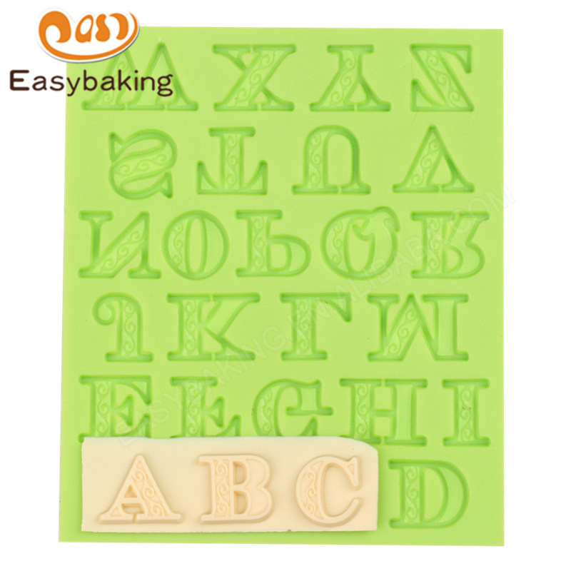 Alphabet Fondant Silicone Molds for Cake Decorating tools