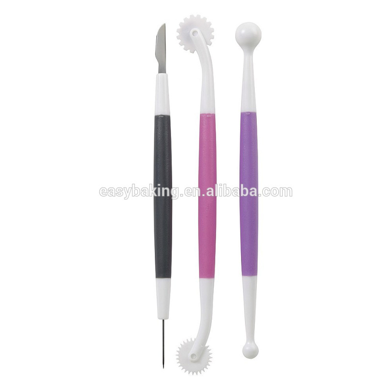 2015 NEW Arrival 3-PC Cake Decorating Tools Fondant and Gum Paste Starter Tool Set