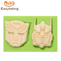 Molde de decoración de pasteles de silicona Fondant Transformers