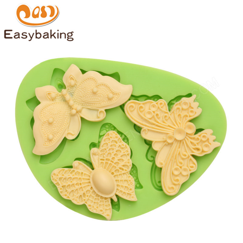 Hot sale  Butterfly cake decoration silicone mould