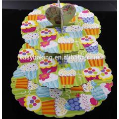 Красочный дизайн мультяшный подставка для кекса поднос для кекса день рождения
