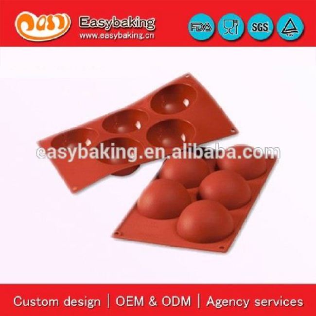 Образец доступен 5 полостей 8см полусфера торт формы для выпечки силиконовые инструменты для выпечки