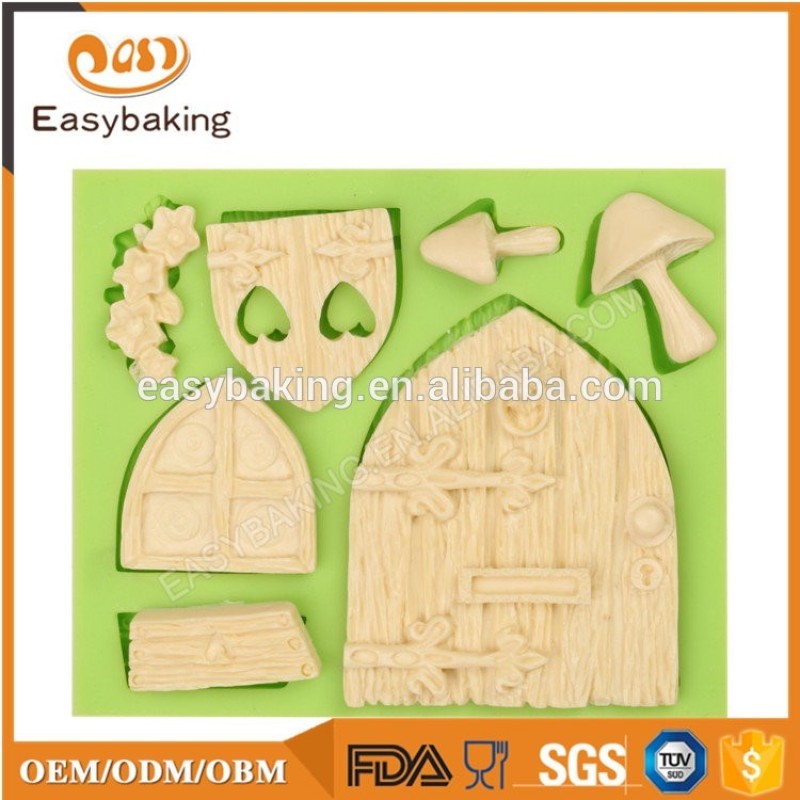 Fairy tail theme mushroom silicone cake decorating tools fondant molds