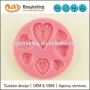 Großhandel benutzerdefinierte 3D Liebe Herz Schokolade Silikonform für Fondant