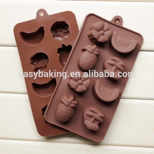 New product DIY fruit shape silicone chocolate jelly pudding mould