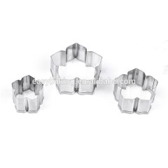 3 pcs/lot Poinsettia Flower Cookie Mold Stainless Steel Fondant Sugarcraft Biscuit Cutter