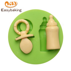 Форма для соски и детской бутылочки, силиконовая форма для помадки, форма для украшения торта